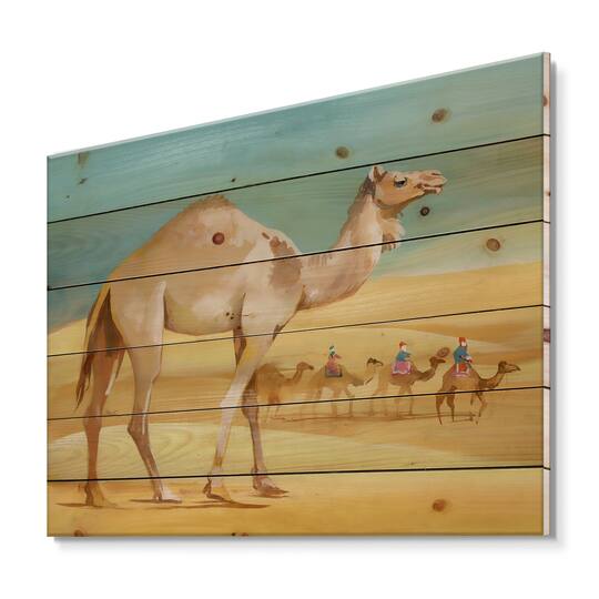 Designart - Camels In Desert